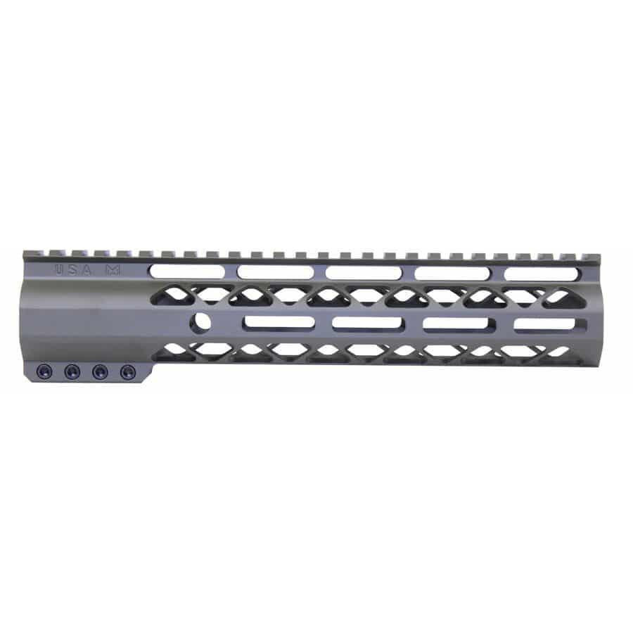 Guntec USA GT-10ALC-G Guntec USA GT-10ALC-G 10" AIR-LOK Series M-LOK Compression Free Floating Handguard With Monolithic Top Rail (OD Green) GT-10ALC-G