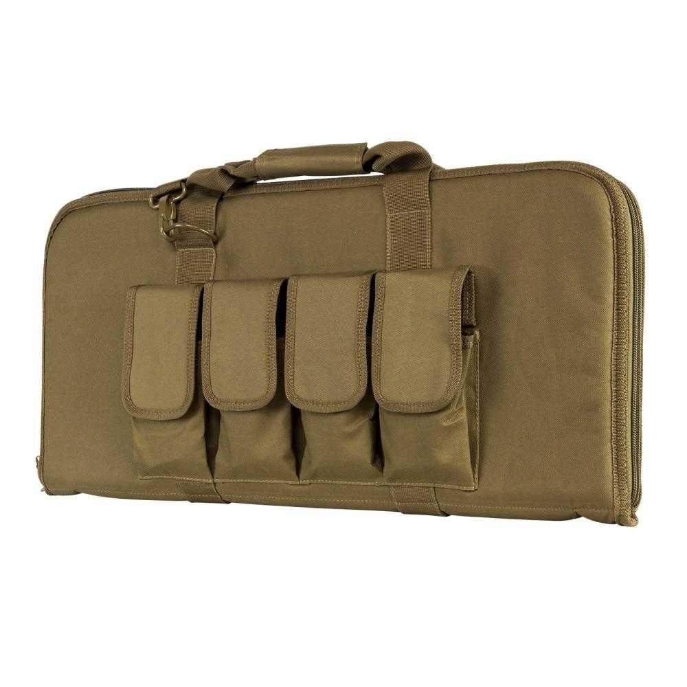 NcStar CVCP2960T-28 NcSTAR CVCP2960T 28" Padded Lockable Subgun Rifle Gun Case with Mag Pouchs CVCP2960T-28
