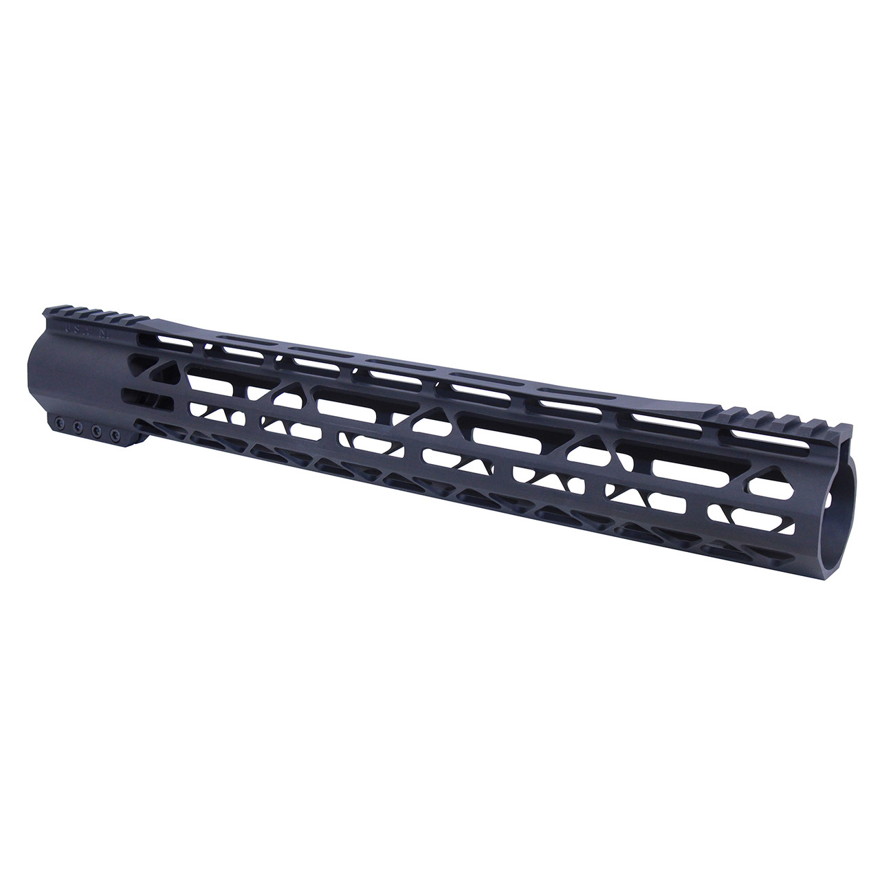 Guntec USA GT-15ALC-G2-308 AR-308 15" AIR-LOK Series M-LOK Compression Free Floating Handguard With Monolithic Top Rail (Gen 2) (Anodized Black)