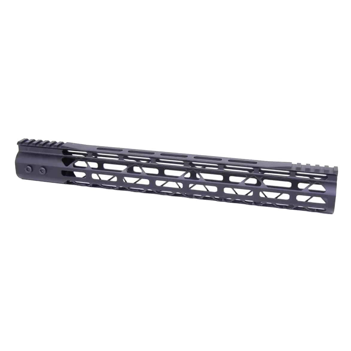 Guntec USA GT-15MDLTE Guntec USA GT-15MDLTE 15" MOD LITE Skeletonized Series M-LOK Free Floating Handguard With Monolithic Top Rail (Anodized Black) GT-15MDLTE
