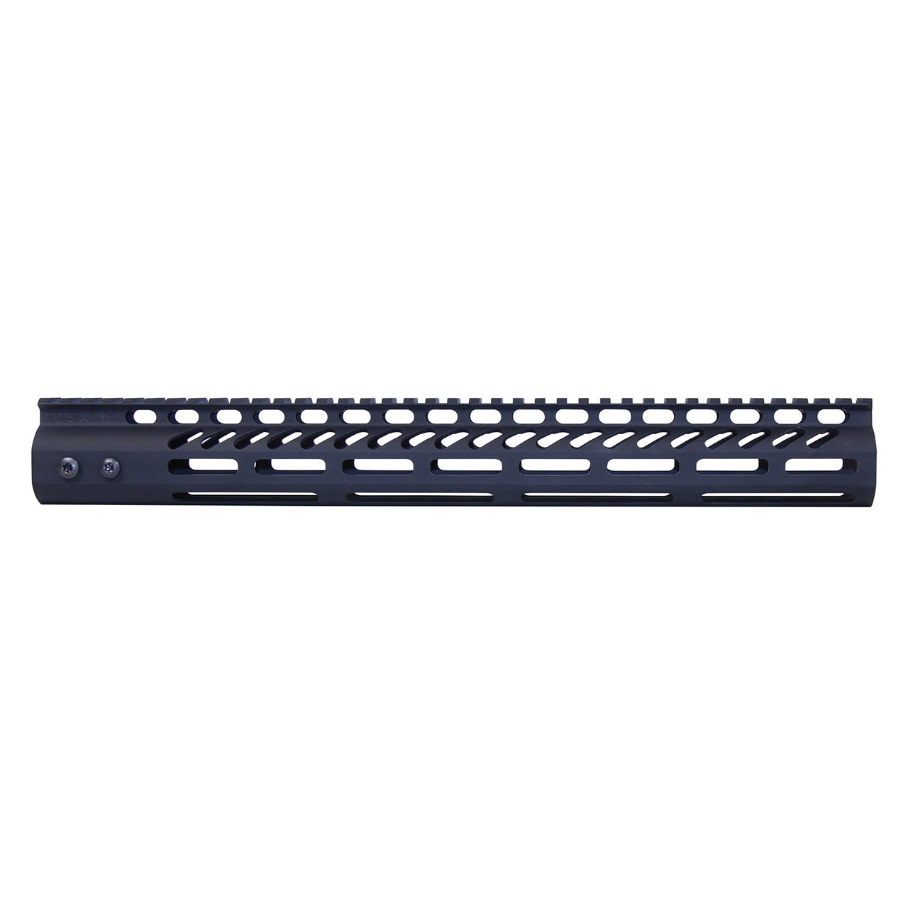 Guntec USA GT-15MLK 15" Ultra Lightweight Thin M-LOK System Free Floating Handguard With Monolithic Top Rail (Anodized Black)