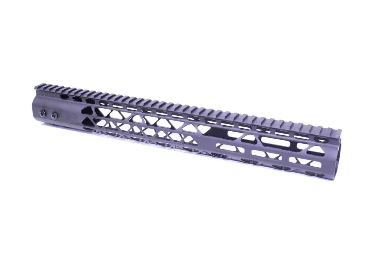 Guntec USA GT-15MLK-AL Guntec USA GT-15MLK-AL 15" Air Lite Series M-LOK Free Floating Handguard With Monolithic Top Rail (Anodized Black) GT-15MLK-AL