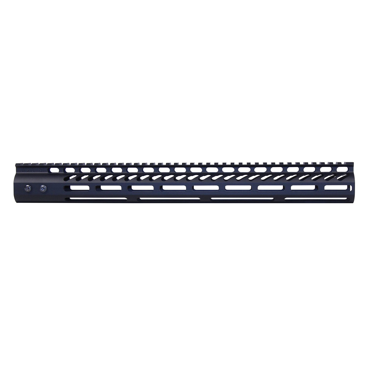 Guntec USA GT-16.5MLK 16.5" Ultra Lightweight Thin M-LOK System Free Floating Handguard With Monolithic Top Rail (Anodized Black)