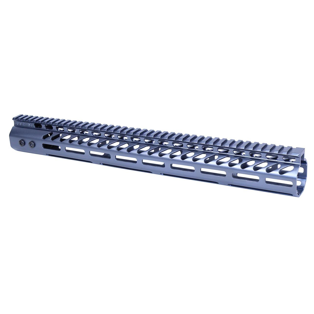 Guntec USA GT-16.5MLK-308-GREY Guntec USA GT-16.5MLK-308-GREY 16.5" Ultra Lightweight Thin M-LOK Free Floating Handguard With Monolithic Top Rail (.308 Cal) (Anodized Grey) GT-16.5MLK-308-GREY