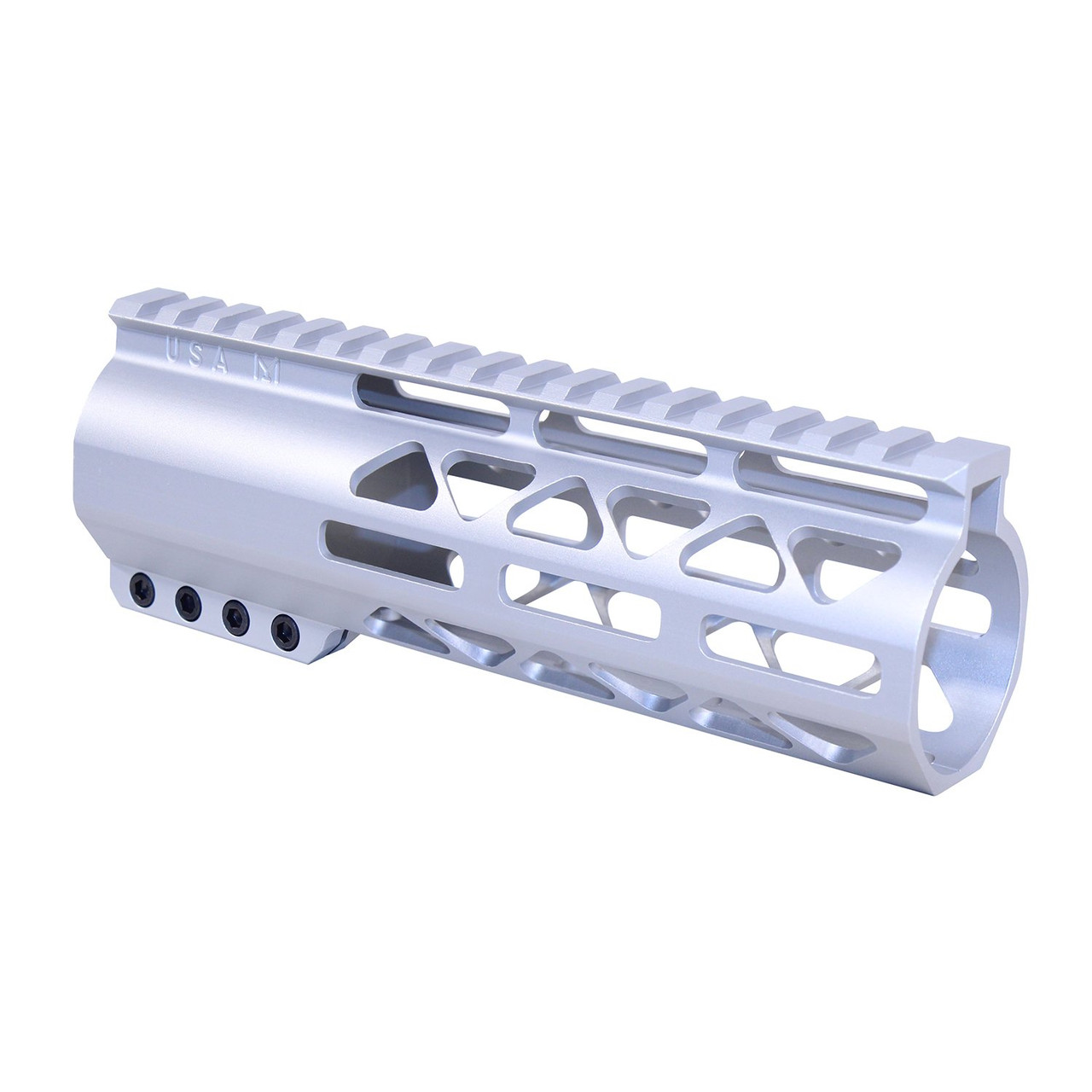 Guntec USA GT-7ALC-308-CLEAR 7" AIR-LOK Series M-LOK Compression Free Floating Handguard With Monolithic Top Rail (.308 Cal) (Anodized Clear)