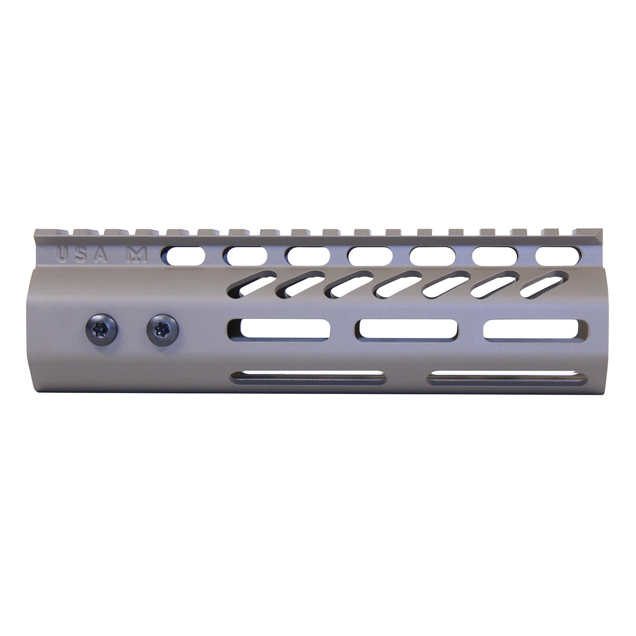 Guntec USA GT-7MLK-308-FDE 7" Ultra Lightweight Thin M-LOK System Free Floating Handguard With Monolithic Top Rail (.308 Cal) (Flat Dark Earth)