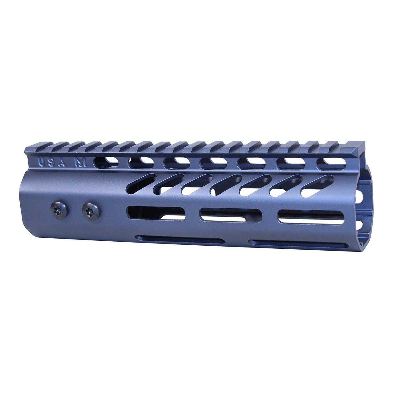 Guntec USA GT-7MLK-308-GREY Guntec USA GT-7MLK-308-GREY 7" Ultra Lightweight Thin M-LOK System Free Floating Handguard With Monolithic Top Rail (.308 Cal) (Anodized Grey) GT-7MLK-308-GREY