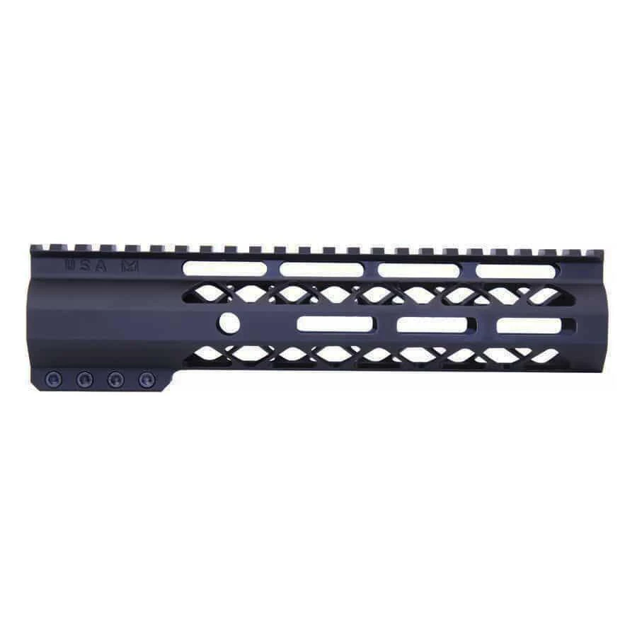 Guntec USA GT-9ALC Guntec USA GT-9ALC 9" AIR-LOK Series M-LOK Compression Free Floating Handguard With Monolithic Top Rail (Anodized Black) GT-9ALC