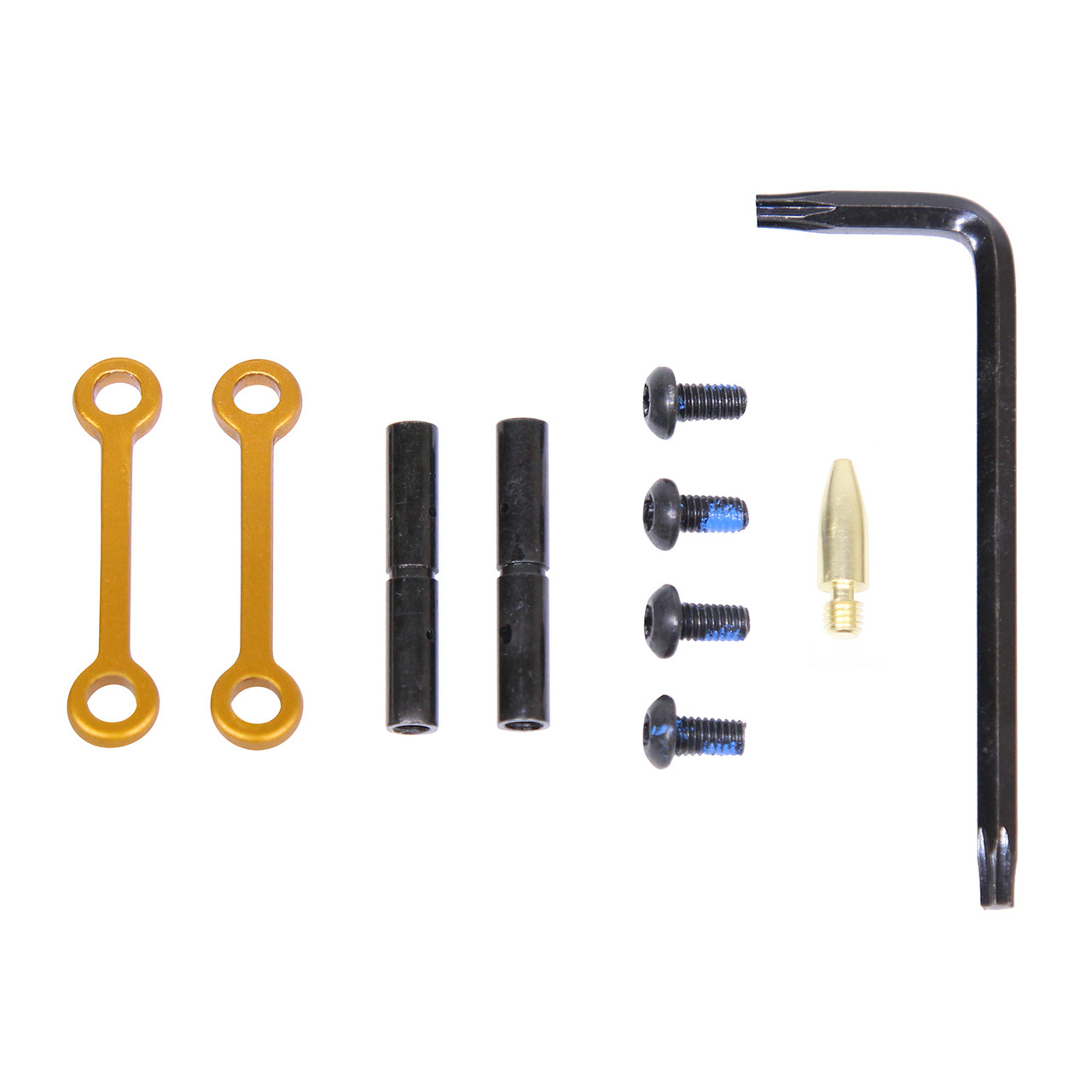 Guntec USA GT-ARP-ORANGE AR-15 Complete Anti-Rotation Trigger/Hammer Pin Set (Anodized Orange)