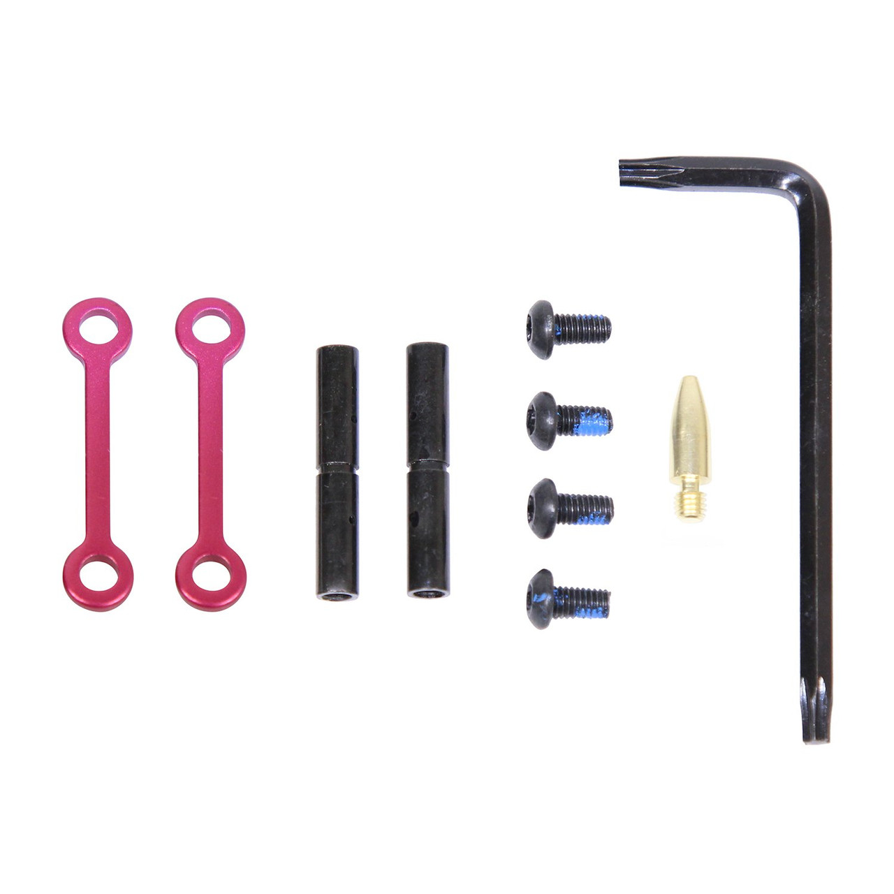 Guntec USA GT-ARP-ROSE AR-15 Complete Anti-Rotation Trigger/Hammer Pin Set (Anodized Rose)
