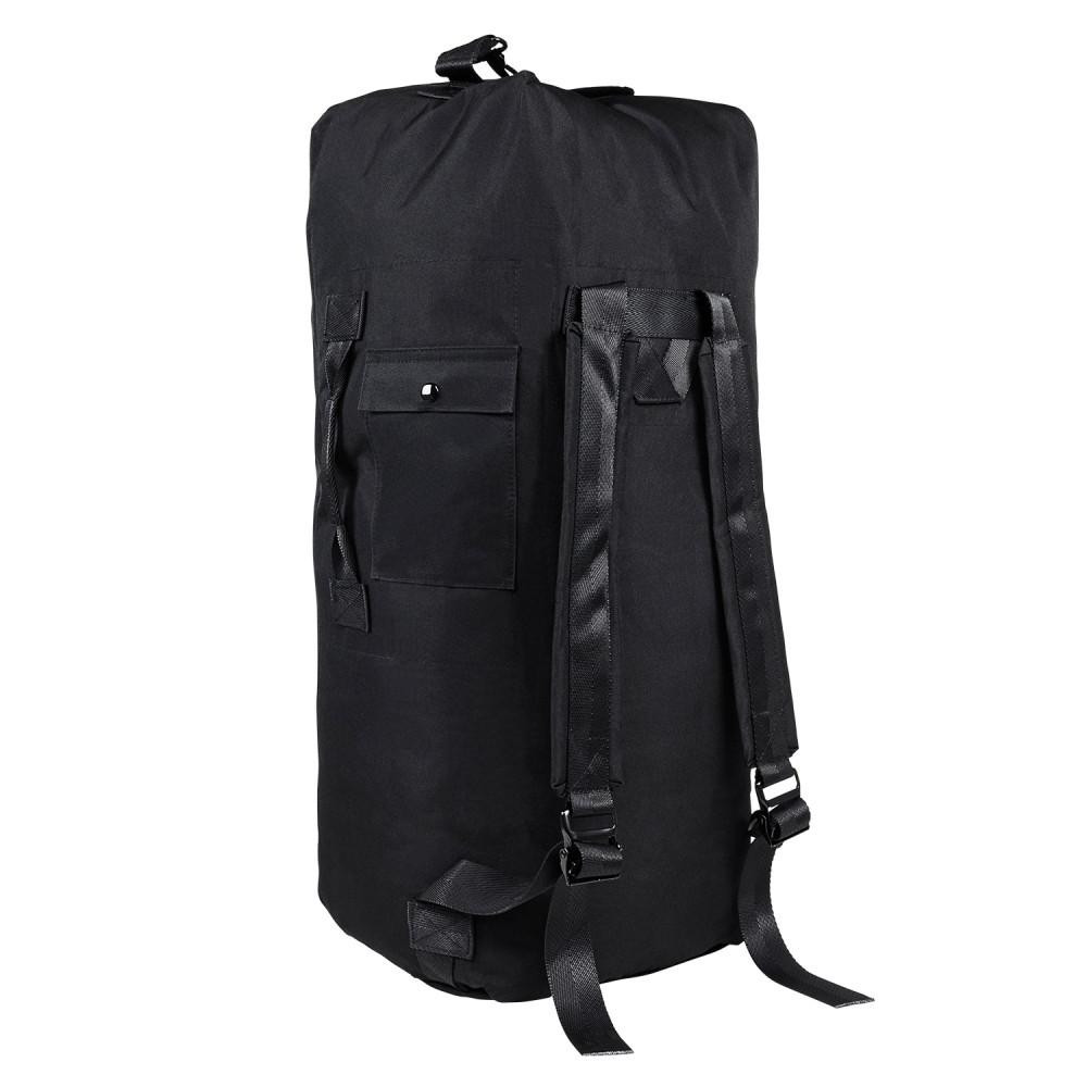 NcStar NcSTAR CVDF2989B Large Duffel Bag, black nylon travel duffel with multiple compartments and sturdy straps for carrying.