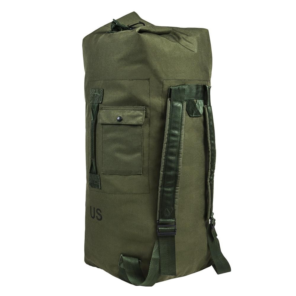 NcStar NcSTAR CVDF2989G Large Duffel Bag, olive green military-style travel and gear bag with multiple pockets and adjustable straps.