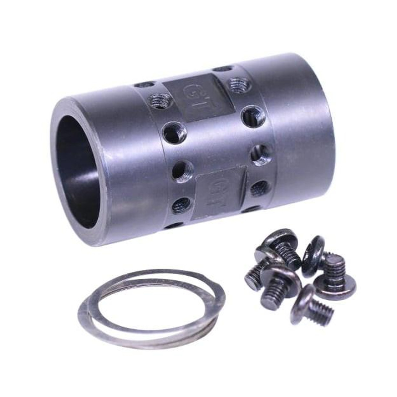  Guntec USA JK-NUT-S 223/5.56 Rifle Free Floating Handguard Barrel Nut For Ultralight Jk Series (Steel) 