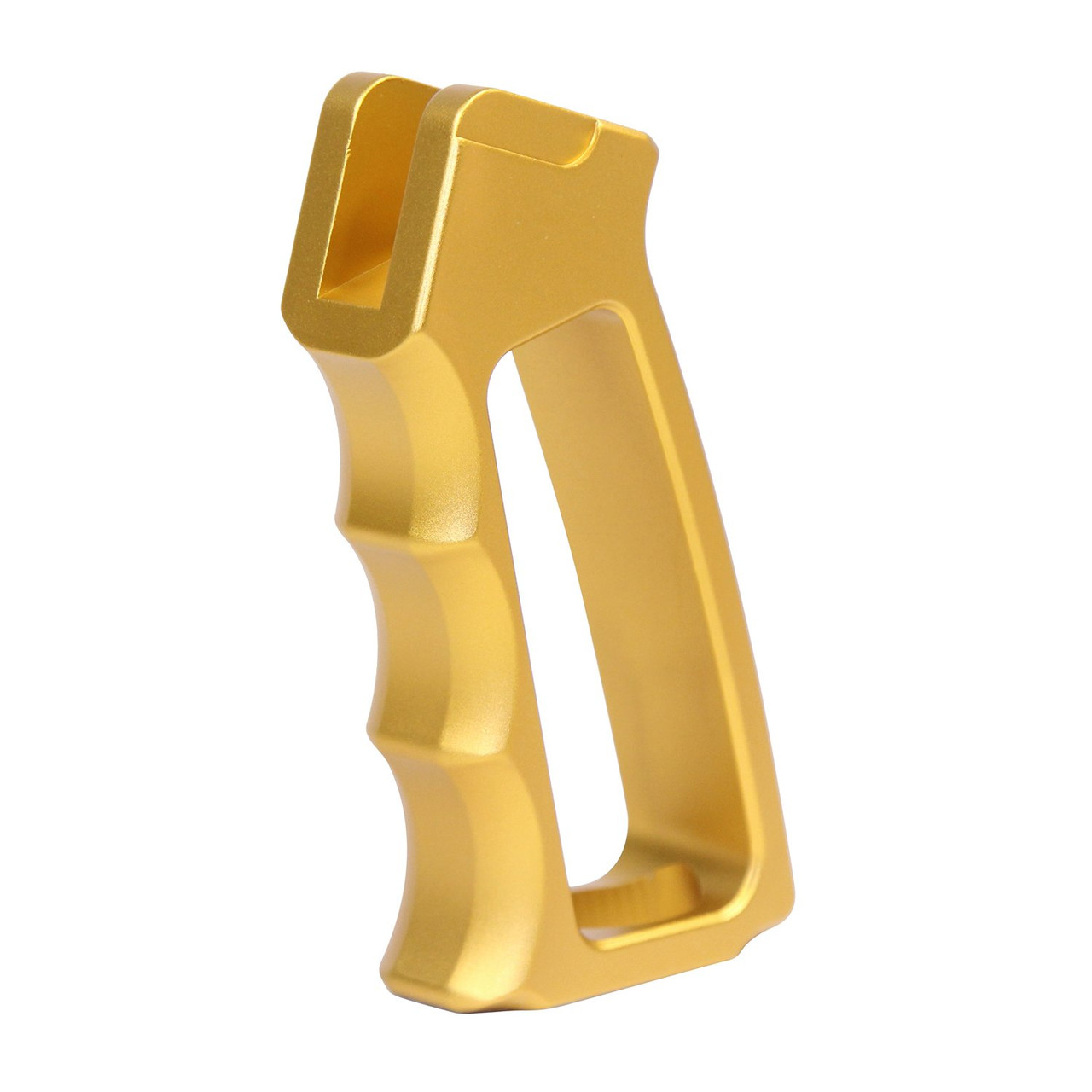 Guntec USA ULS-PG-G2-GOLD Ultralight Series Skeletonized Aluminum Pistol Grip (Gen 2) (Anodized Gold)