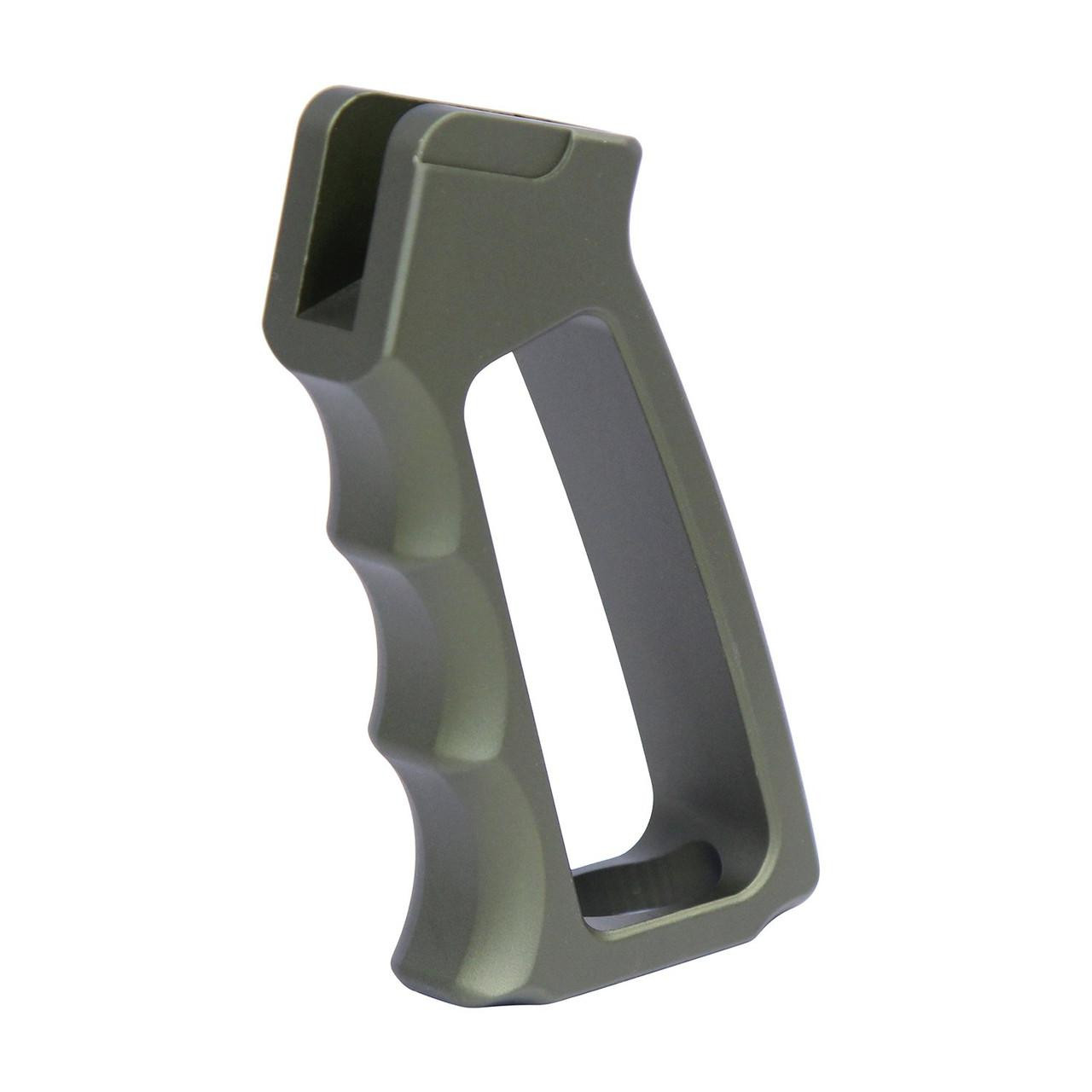 Guntec USA ULS-PG-G2-GREEN Guntec USA ULS-PG-G2-GREEN Ultralight Series Skeletonized Aluminum Pistol Grip (Gen 2) (Anodized Green) ULS-PG-G2-GREEN