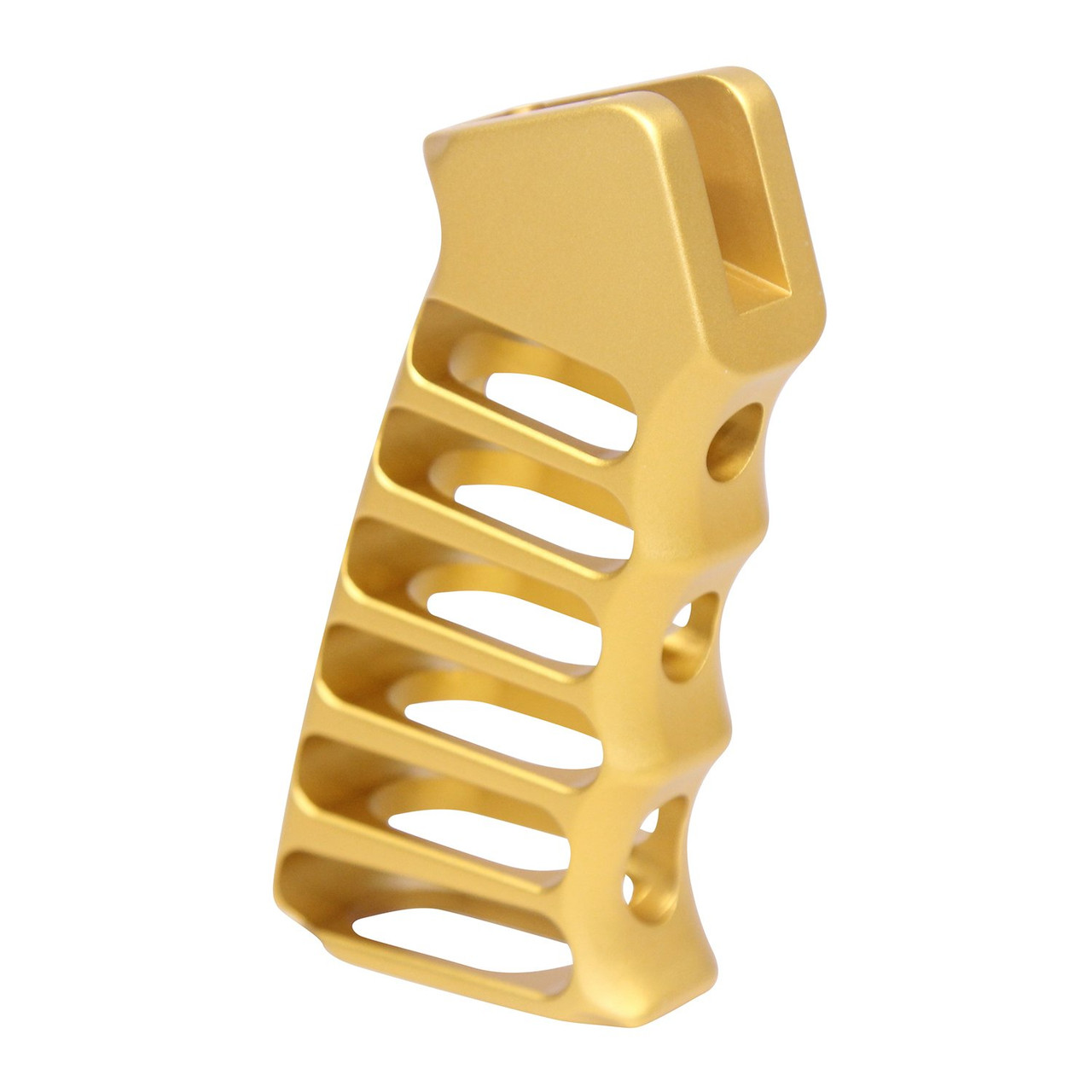 Guntec USA ULS-PG-GOLD Ultralight Series Skeletonized Aluminum Pistol Grip (Anodized Gold)