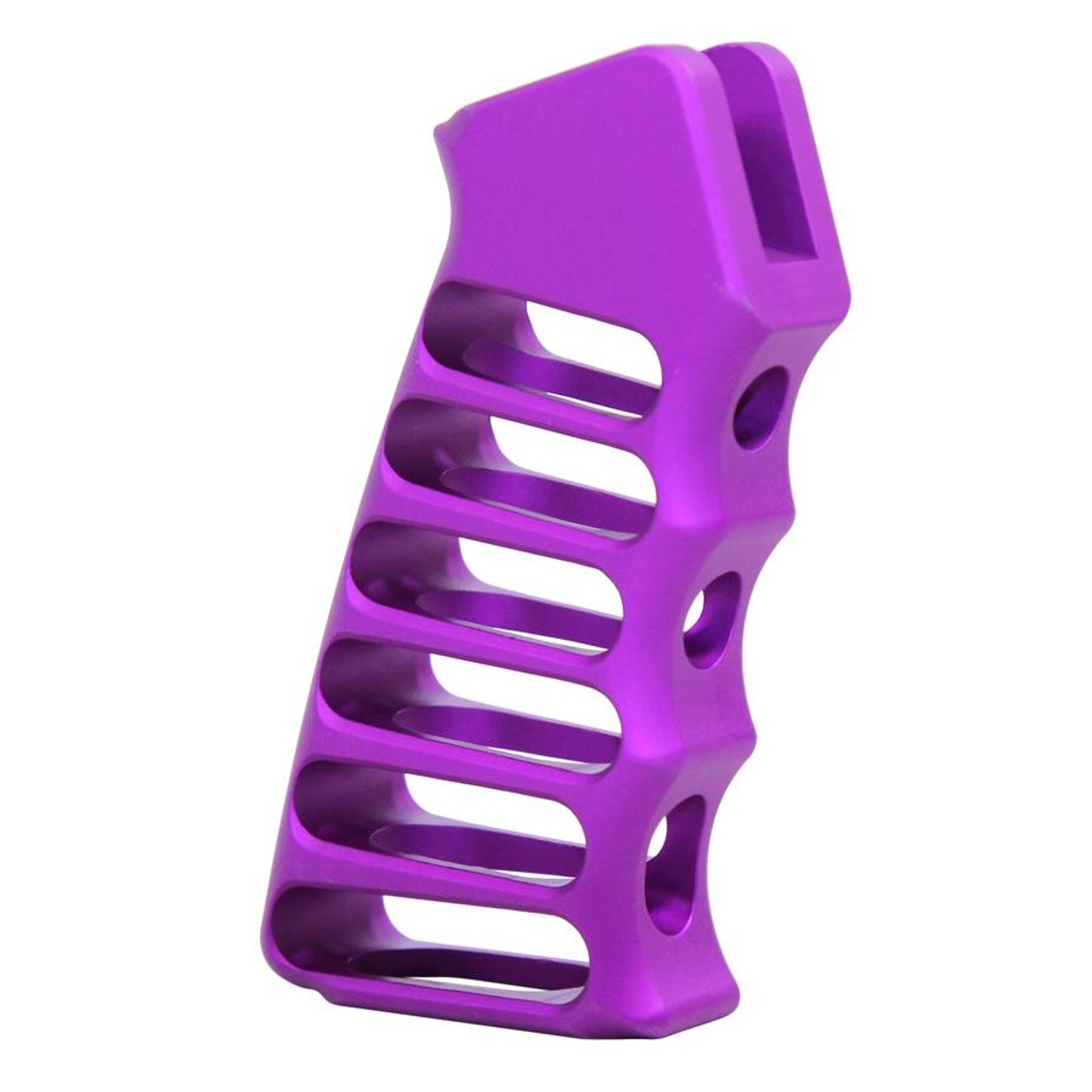 Guntec USA ULS-PG-PURPLE Ultralight Series Skeletonized Aluminum Pistol Grip (Anodized Purple)