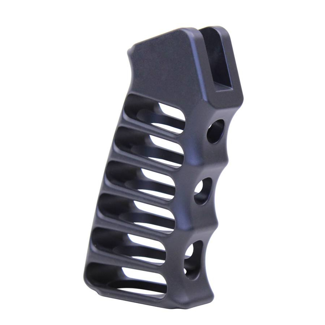 Guntec USA ULS-PG-RC Ultralight Series Skeletonized Aluminum Pistol Grip (Rubberized Coating)