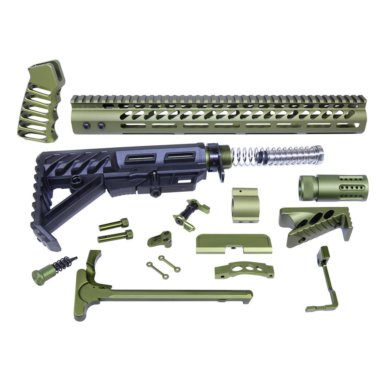 Guntec USA ULT-RK-GREEN AR-15 Ultimate Rifle Kit (Anodized Green)