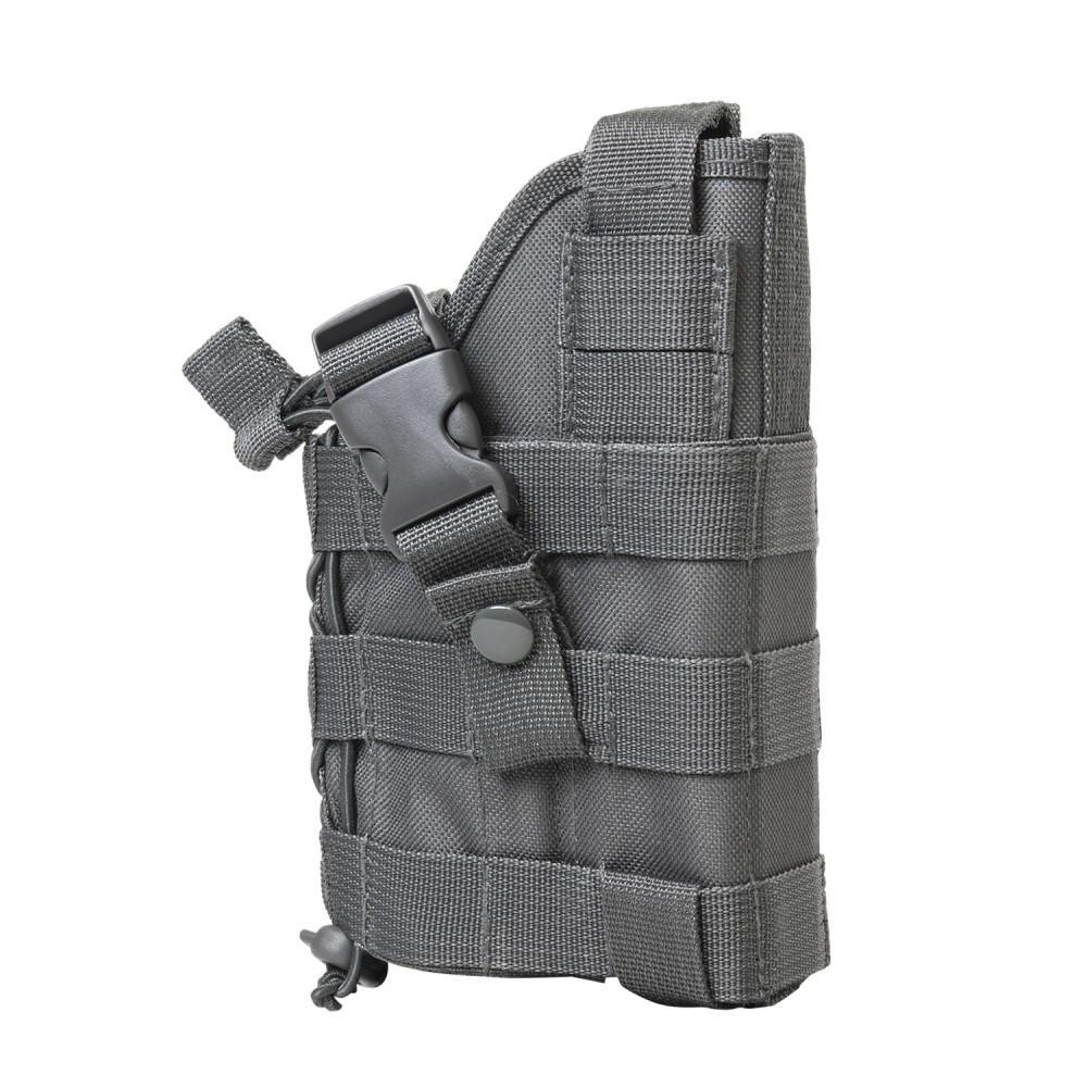 NcStar NcSTAR CVHOL2953U Ambidextrous Modular Molle Holster, a tactical black holster with adjustable straps and MOLLE webbing for versatile attachment options.