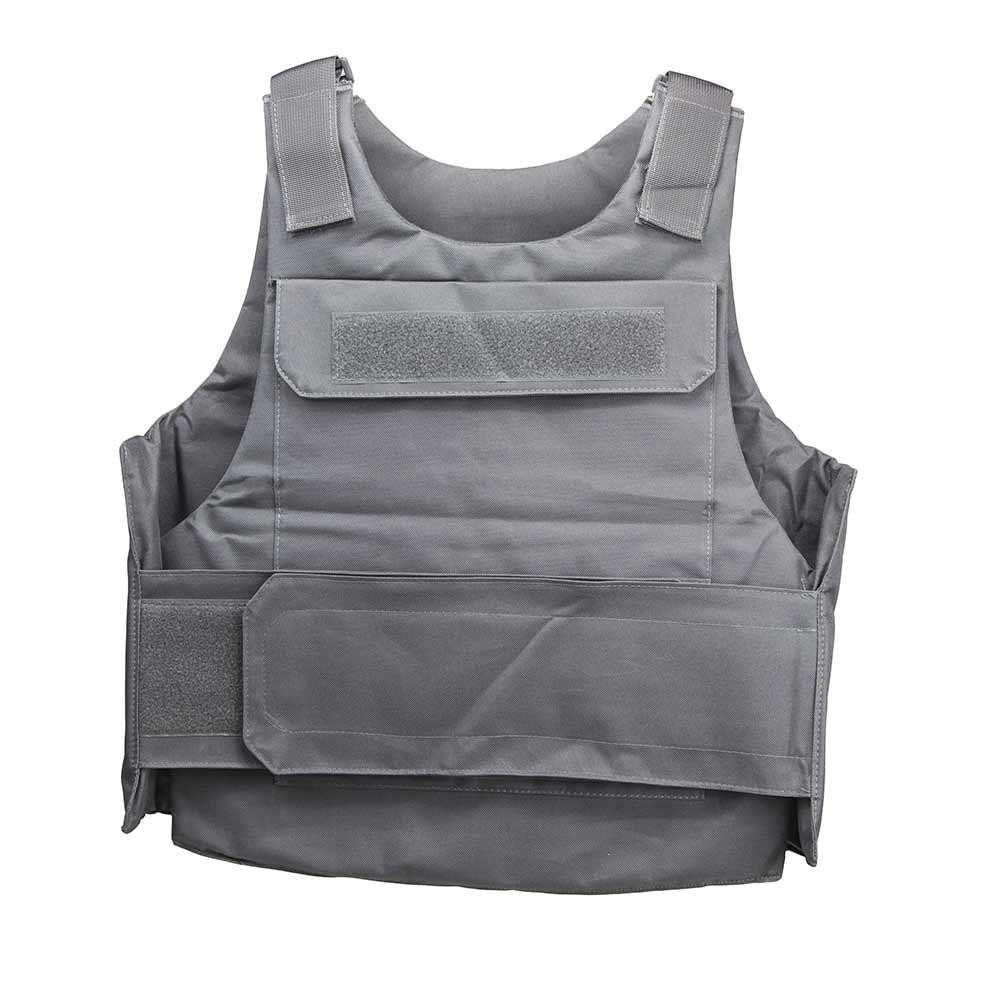 NcStar NcSTAR CVPCVDC2975U Discreet LE SWAT Police Low Profile Plate Carrier XS-Small, image of a gray tactical plate carrier vest with adjustable shoulder straps and Velcro fastening areas.
