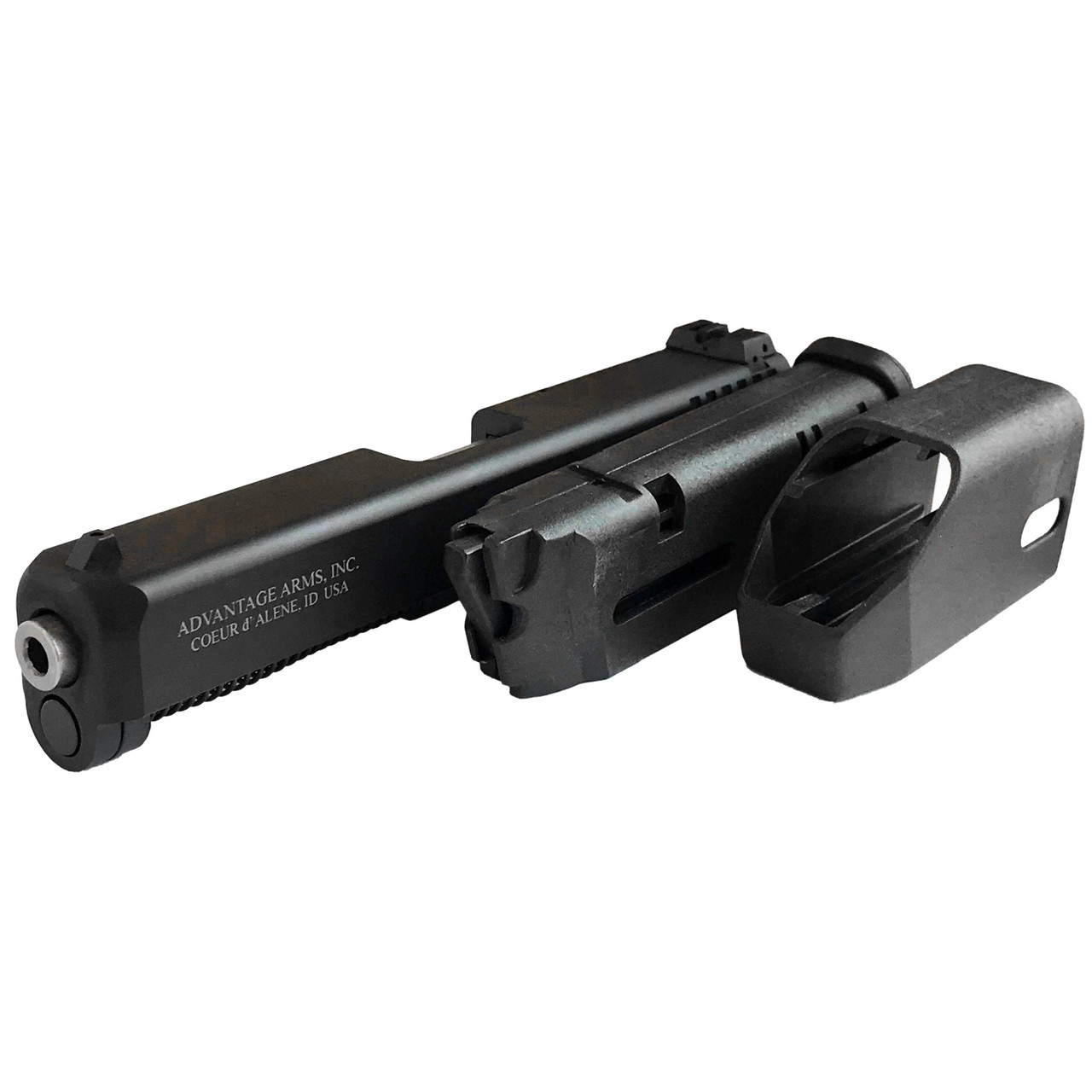 Advantage Arms AACG19-23G5 Conversion Kit, 22LR Fits Glock G5 19/23 Black Finish Standard Sights Includes Range Bag 1 10rd Magazine