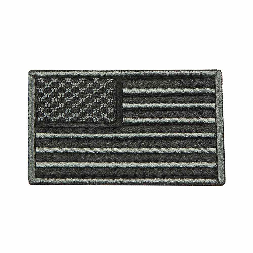 NcStar CVUSAE3028B NcSTAR CVUSAE3028B USA Flag Patch Embroid - Black/Gray CVUSAE3028B
