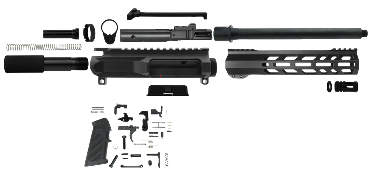 Tacfire PK9MM-LPK-10 AR-15 9MM 10" Pistol Rifle Build Kit Unassembled
