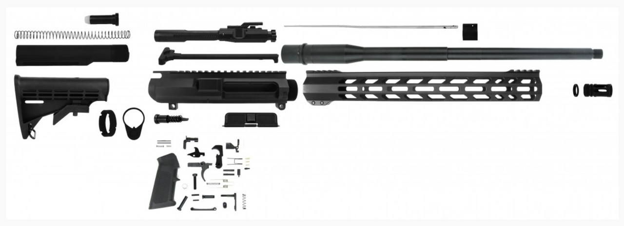 TacFire RK308-LPK-18BN .308 Win AR-10 18" DPMS Rifle Build Kit Black Nitride