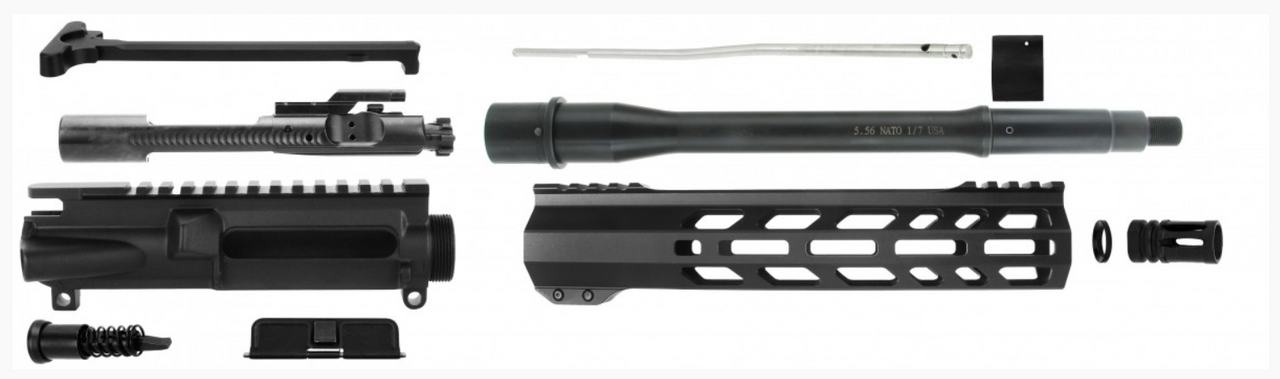 Tacfire UA-556-10 10" NATO AR-15 5.56x45mm Complete Upper Receiver with Bolt Carrier Group Unassembled