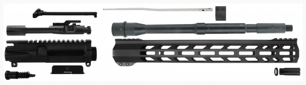 Tacfire UA-556-14.5 14.5" NATO AR-15 5.56x45mm Complete Upper Receiver with Bolt Carrier Group Unassembled