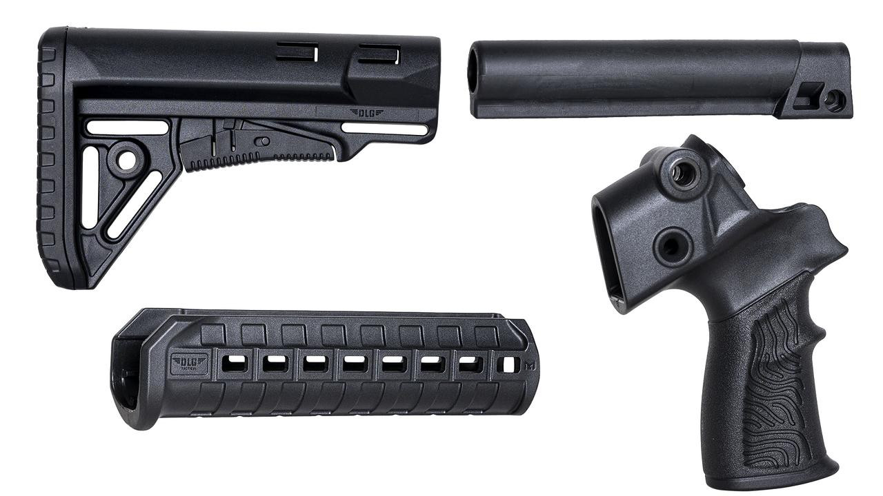 NcStar MOS500/590B-KIT Ncstar Mossberg 500/590 Shotgun Pistol Grip Butt Stock Builders Kit Black MOS500/590B-KIT