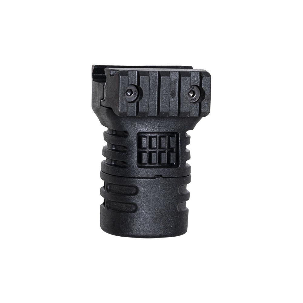 NcStar VG117 Ncstar VG117 Textured Short Vertical Grip With Side Accessory Rail Black VG117