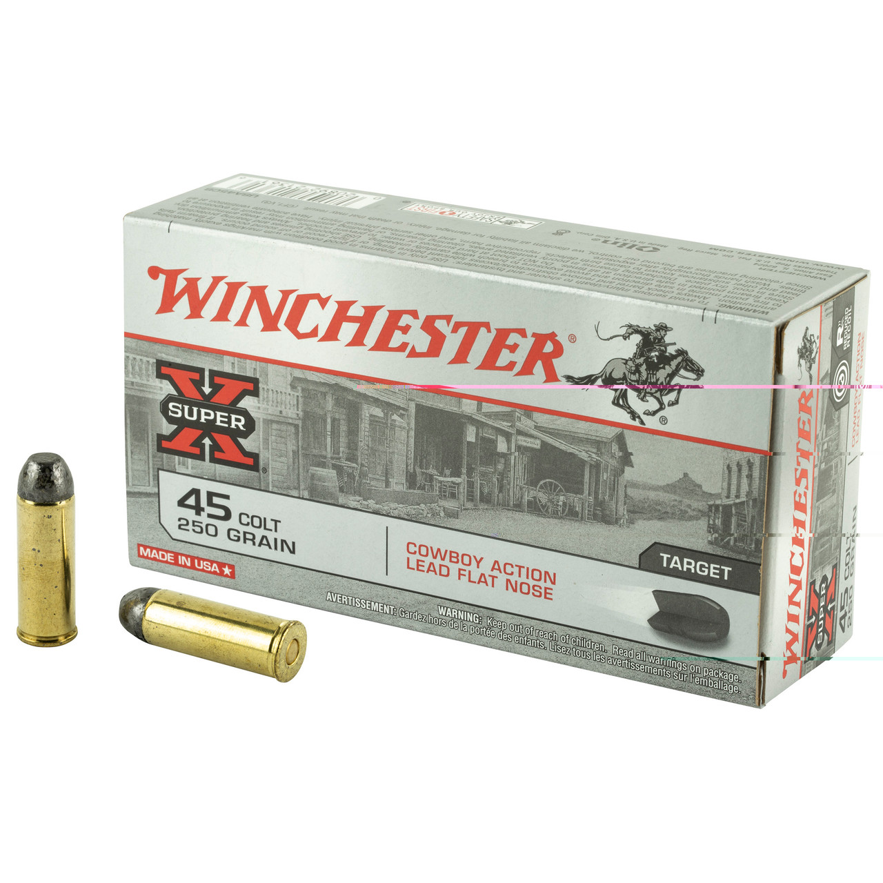 Winchester Ammunition USA45CB Usa 45lc 250gr Ld Cwby 50/500