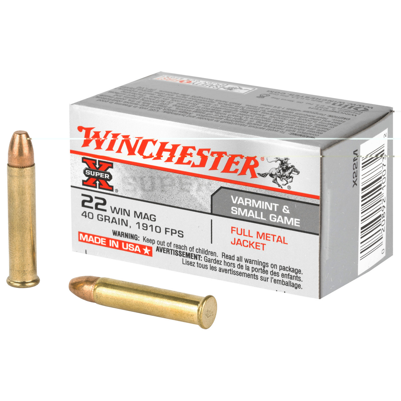 Winchester Ammunition X22M Sprx 22wmr 40gr Fmj 50/2000