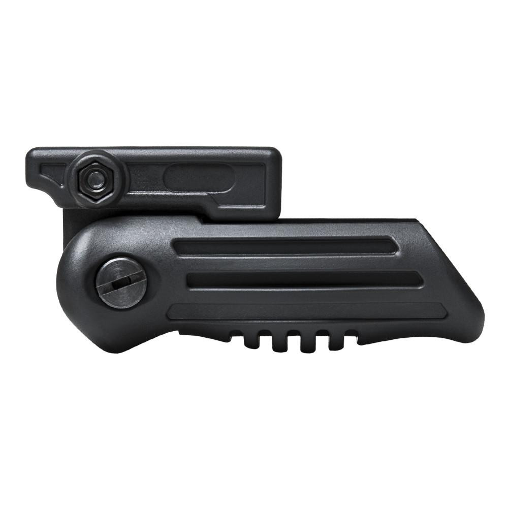 NcStar NcSTAR AARFVG Tactical 4 Position Folding Foregrip Weaver/Picatinny Mount Black, black tactical 4-position foldable foregrip for rifles.