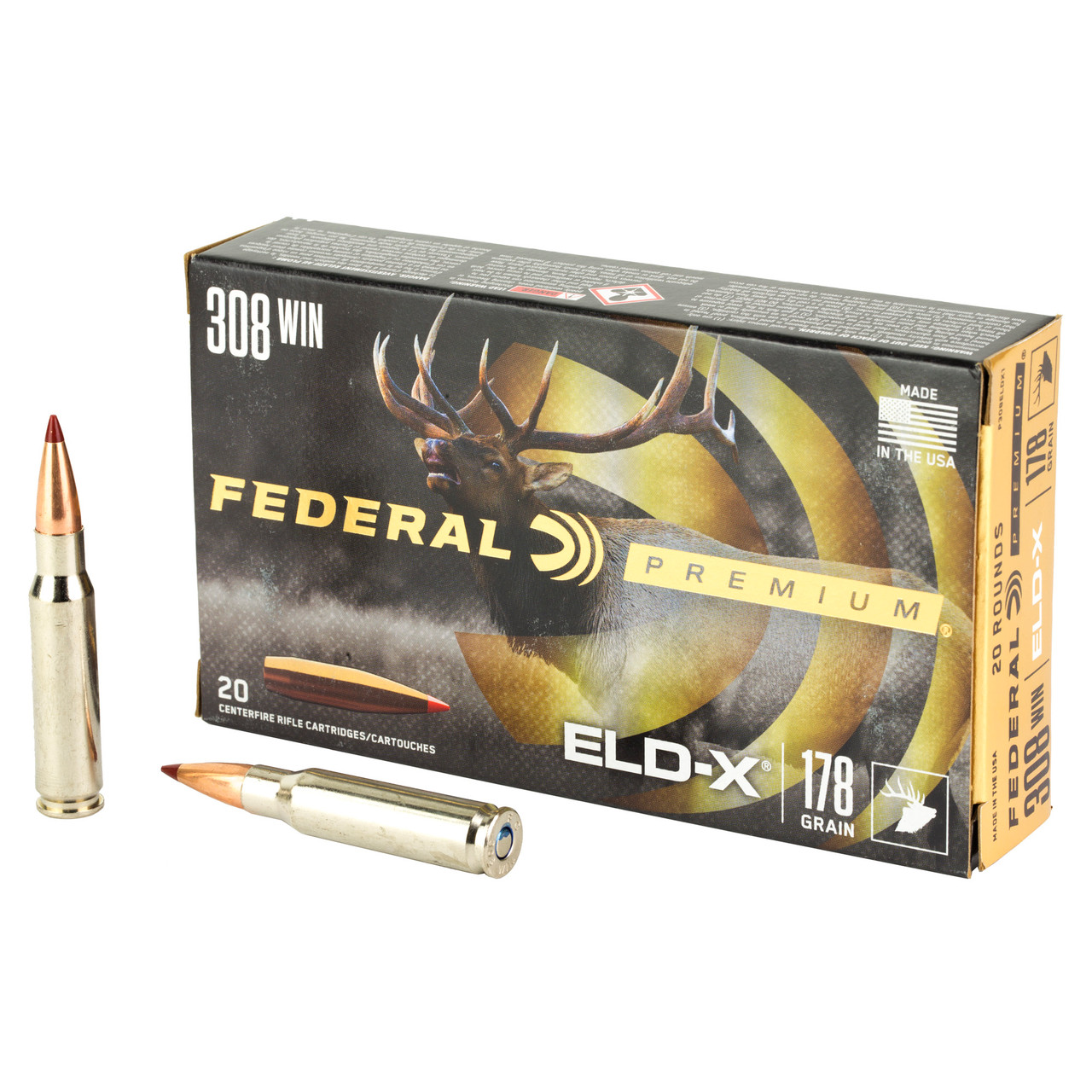 Federal P308ELDX1 Prem 308win 178gr Eldx 20/200