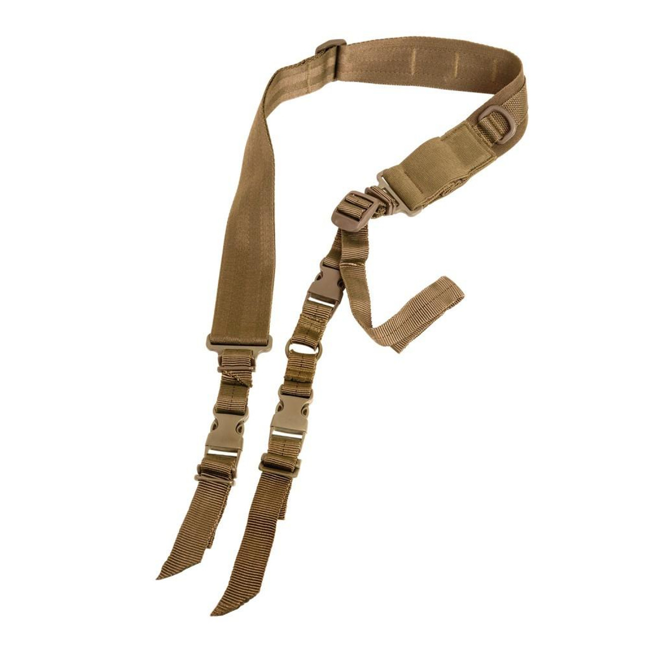 NcStar NcSTAR AARS2PT Tan 2 Point Tactical Adjustable Sling Hunting Rifle Gun Strap System 