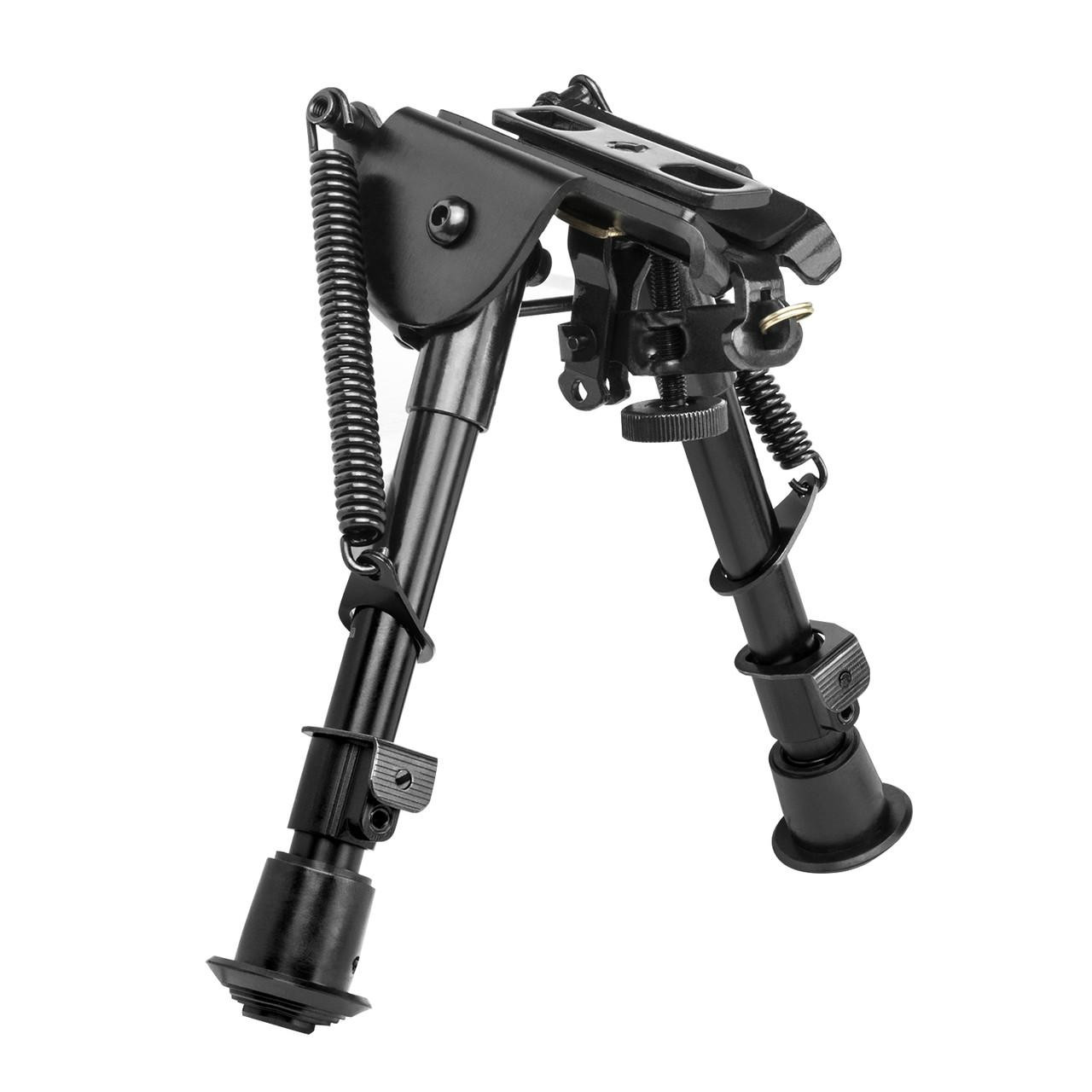 NcStar ABPGC2 Ncstar ABPGC2 Harris Style Compact Bi-Pod 5.5" - 8.0" Notched Legs W/ 3 Adapters ABPGC2