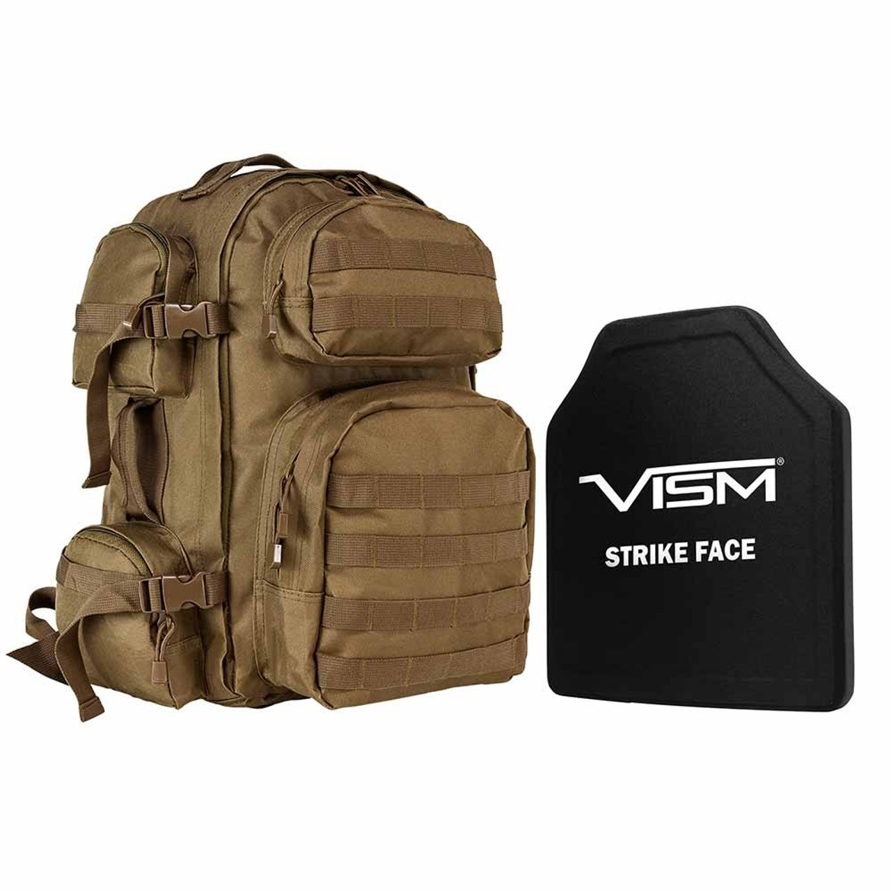 NcSTAR BPCBT2911-A Tactical Backpack With 10"X12" Level Iii+ Shooters Cut Pe Hard Ballistic Plate