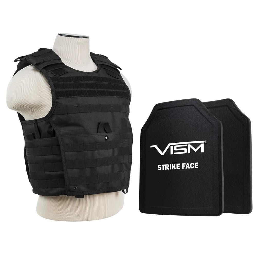NcStar BPLCVPCVX2963B-A Vism By Ncstar BPLCVPCVX2963B-A Expert Plate Carrier Vest With 11"X14' Level Iii+ Shooters Cut 2X Hard Ballistic Plates BPLCVPCVX2963B-A