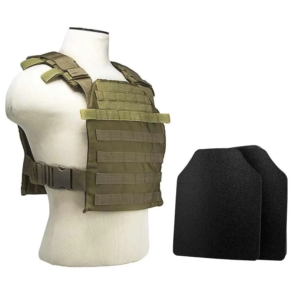 NcStar BUCCVPCF2995T-A Vism By Ncstar BUCCVPCF2995T-A Fast Plate Carrier with 10"X12" Level Iiia Shooters Cut 2X Hard Ballistic Plates BUCCVPCF2995T-A