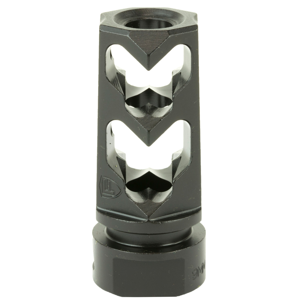 Fortis Manufacturing, Inc. 9MM-MB-BLK-36 Muzzle Brake 9mm 1/2x36 Blk
