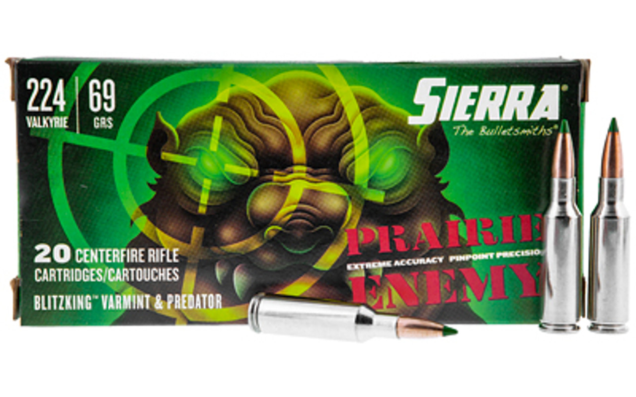 SIERRA BULLETS A7171--12 Prair 224vlk 69gr Bltz 20/200