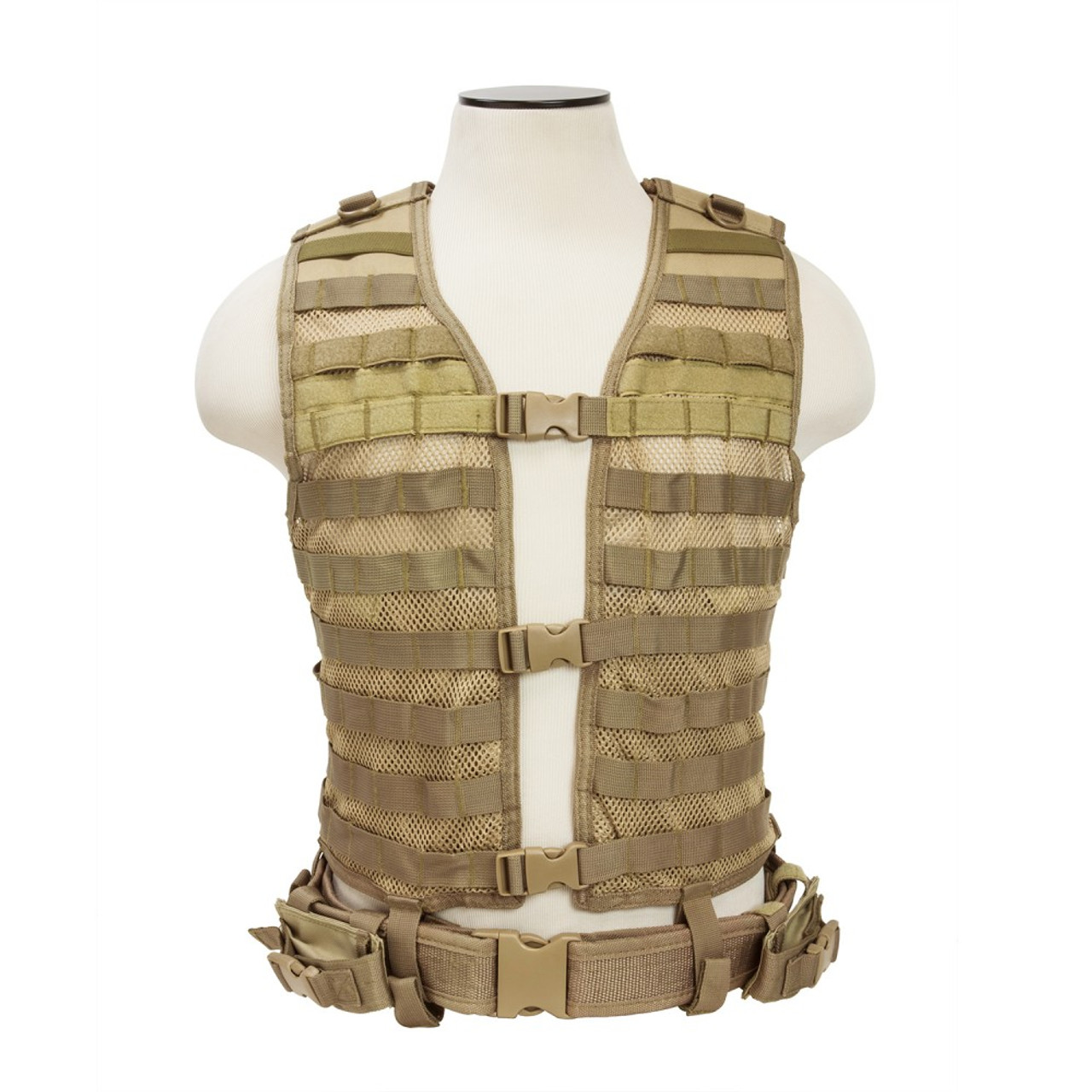 NcSTAR CPV2915T Heavy Double Mesh Lined MOLLE/PALS Vest