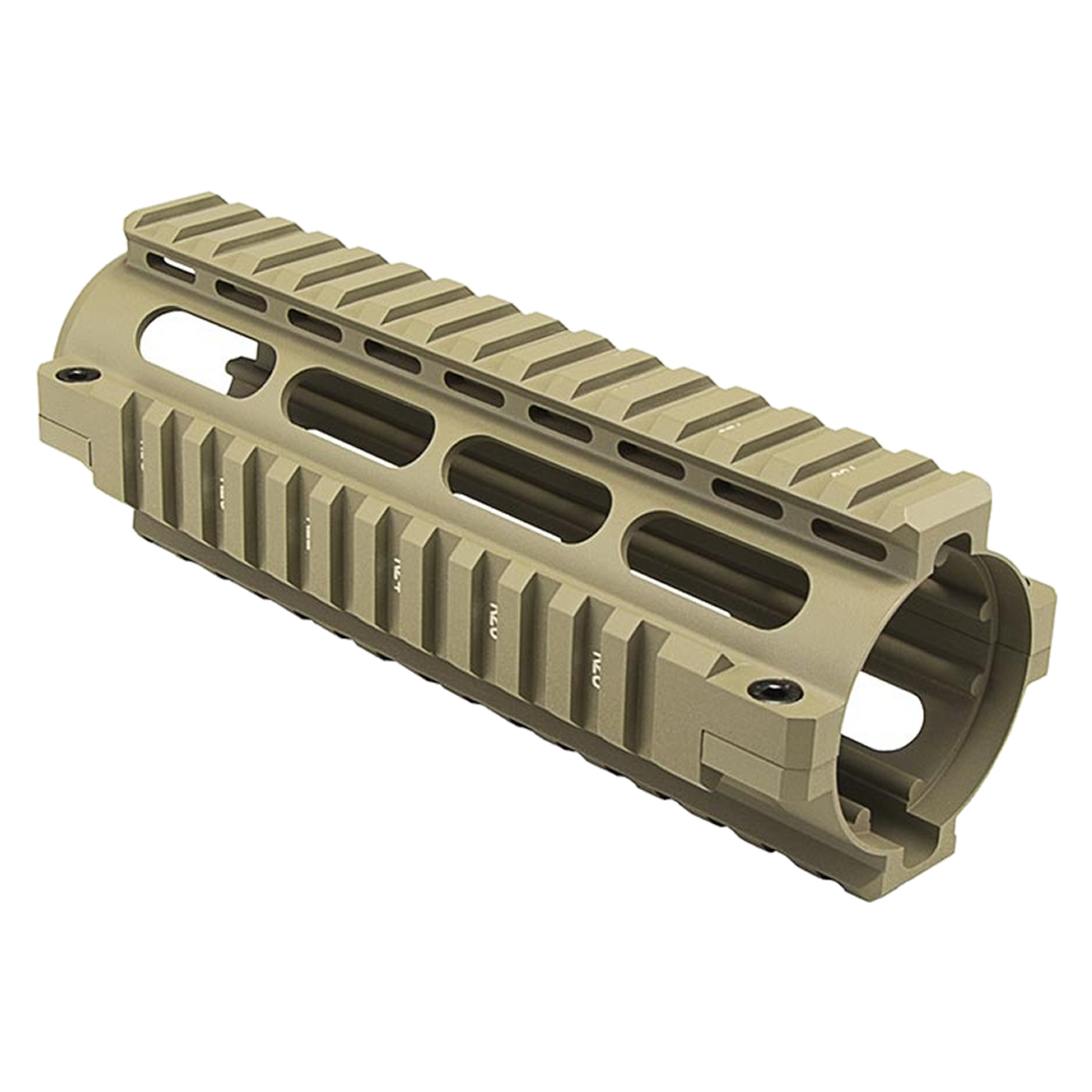 NcSTAR MAR4ST 6.5" Length Drop-In Aluminum Quad Rail Handguard Tan