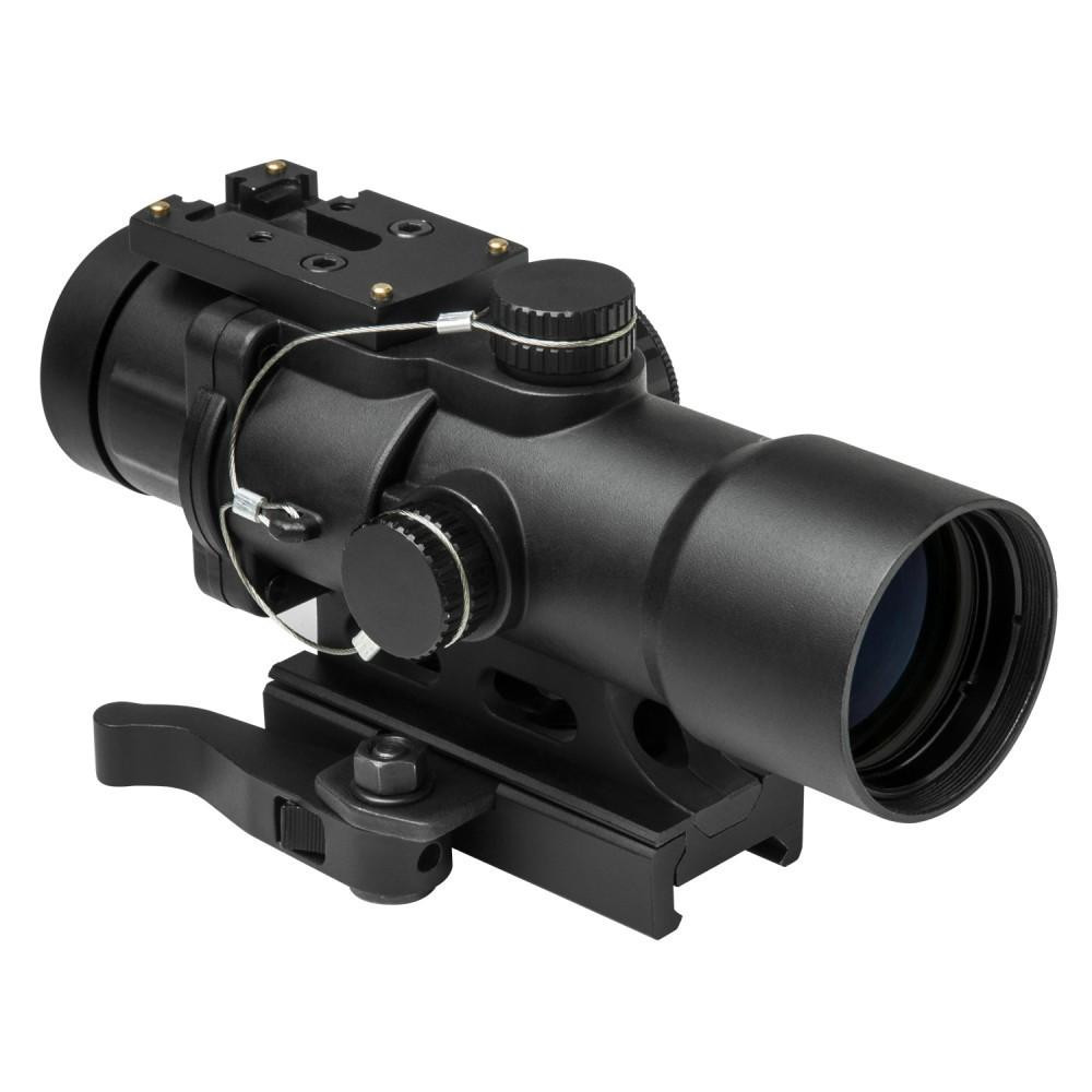 NcStar SEECPRQ3532G NcSTAR SEECPRQ3532G Compact Prismatic Optic CPO 3.5X32 Dual Illuminated Scope SEECPRQ3532G