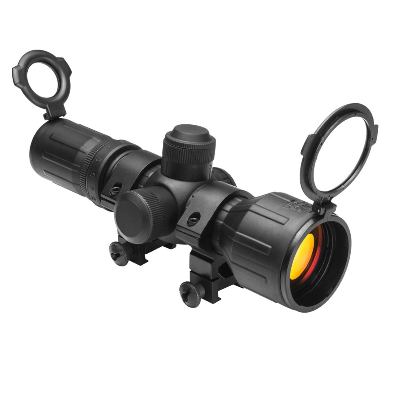 NcSTAR SEECR3942R 3-9X42 Compact Rubber Armored Dural Iii P4 Sniper Scope