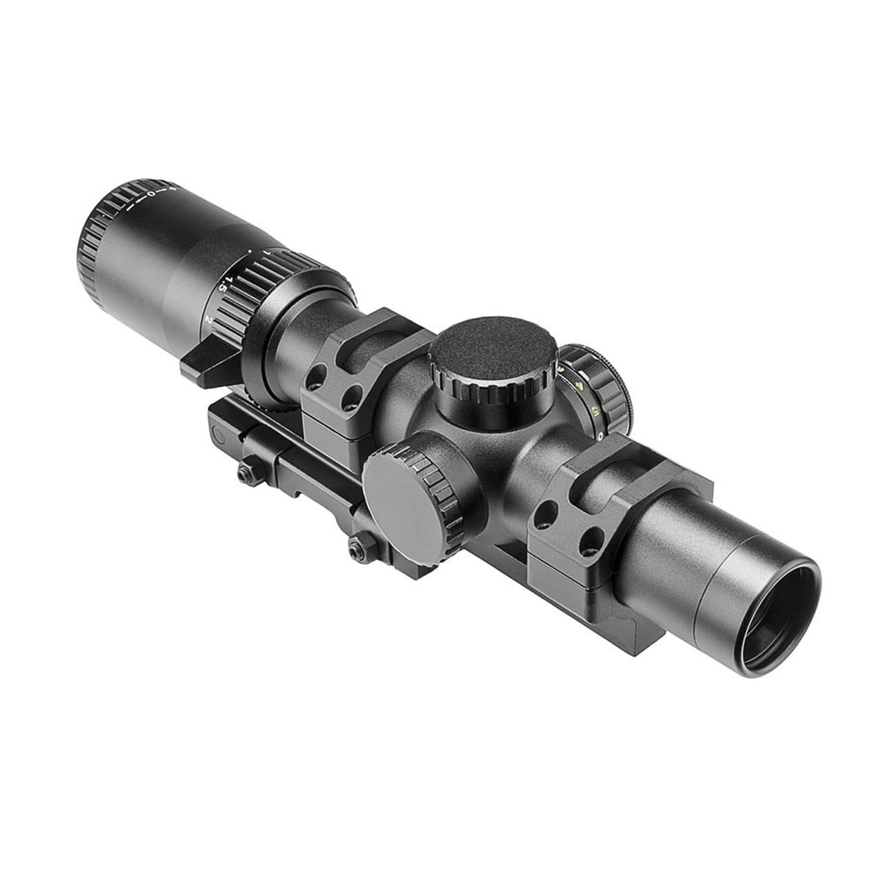 NcSTAR SEEFL1624GSPR-A 30mm 1-6X24 Etched Glass Lpv Reticle Green/Red Ill Spr Qr Mount Scope