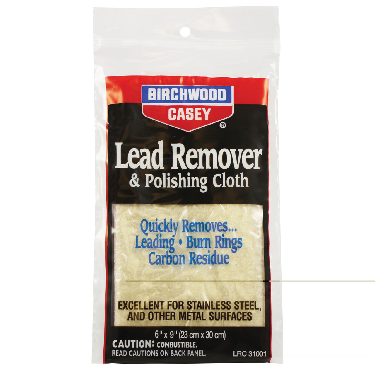 Birchwood Casey BC-31002 Lead Remover W/ Cloth 6x9